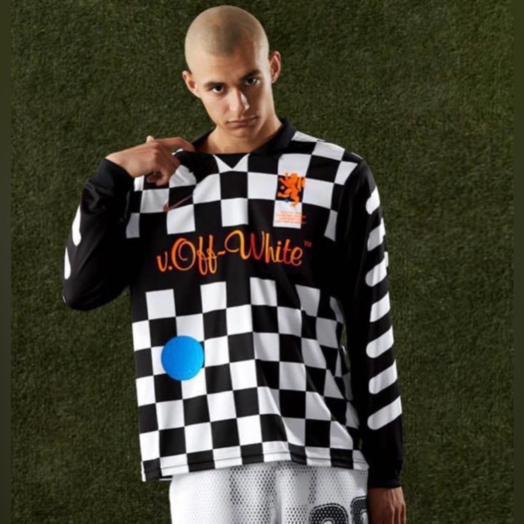Off-White X Nike World Cup release soccer football jersey Sz XL EUC Mercurial - Picture 3 of 13